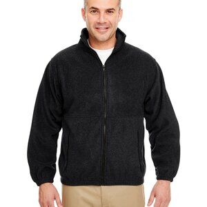 UltraClub Adult Iceberg Fleece Full-Zip Jacket size Small